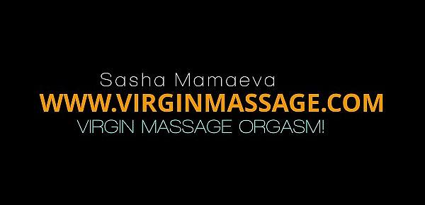  Sexy Russian babe Sasha Mamaeva full of orgasms on massage